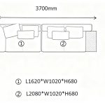 Straight-Line Modular Sofa(4 seaters)