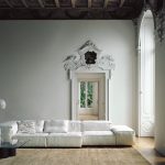 Removable Upholstery Sofa Feather Topper Adjustable Feet Solid Wood Frame