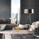 Luxury Swivel Yellow Armchair with Goose Down Cushions and Bronze Metal Base