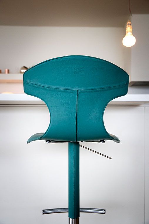 Emerald Velvet Bar Stool Modern Upholstered High Back Kitchen Counter Chair
