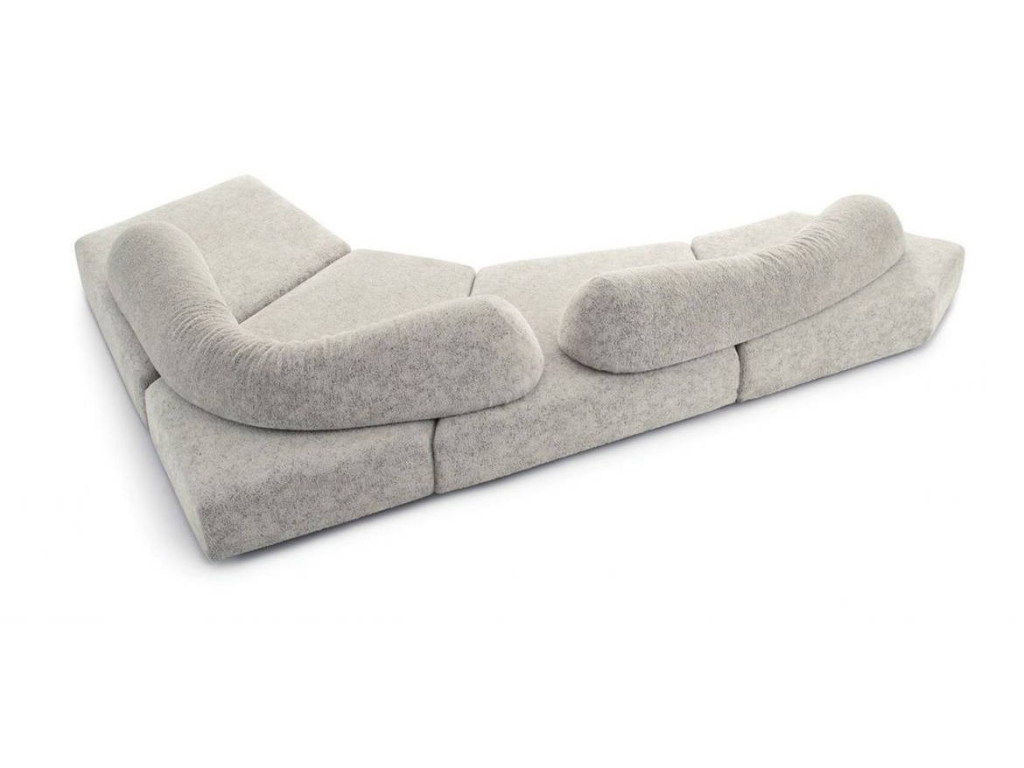 Geometric Modular Lounge Customizable Sectional Sofa Collection with Mix-Match Design