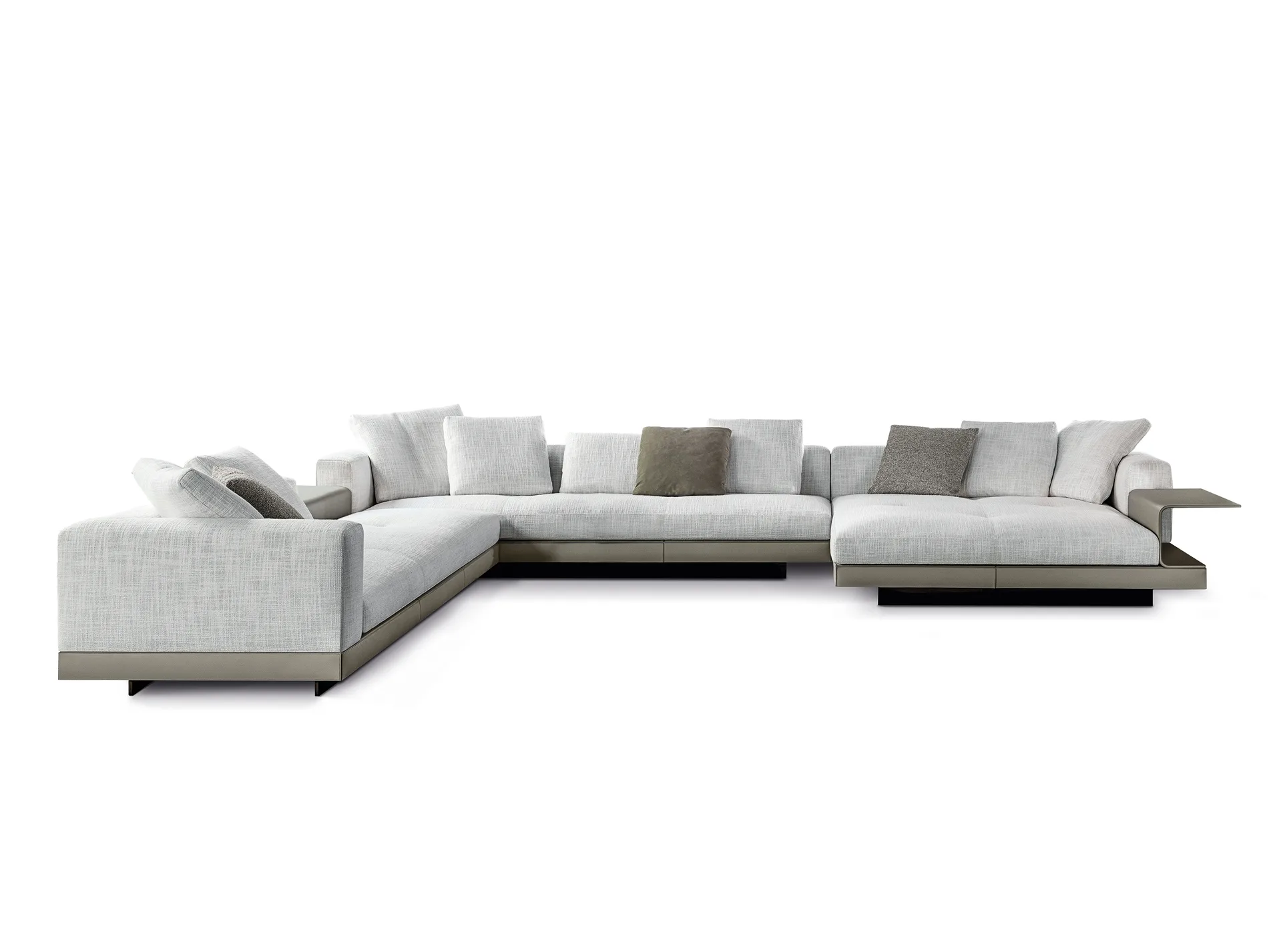 Modern Minimalist Multifunctional Movable Genuine Leather Sofa