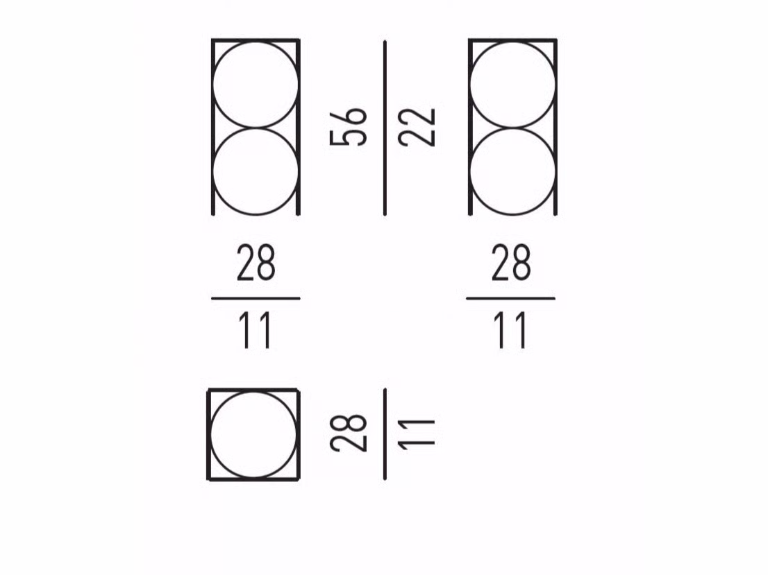 Gold-Toned Geometric Side Table with Double-Circle Design & Polished Finish