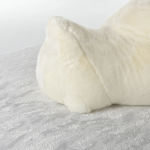 Sculptural Bear Sofa with Furry Backrest and Ice Textured Base