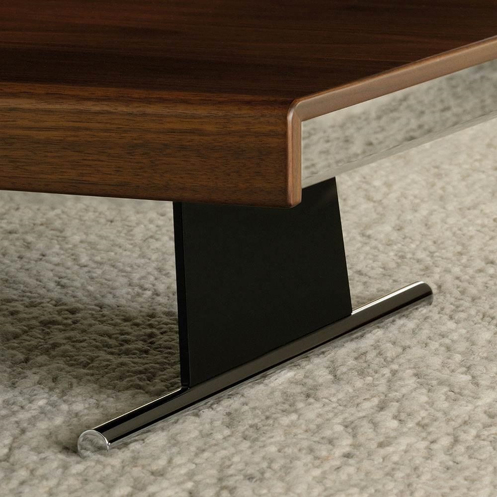 Beige Travertine Coffee Table Minimalist Metal Legs