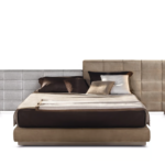Modular Tufted Upholstered Bed Modern Panel Headboard Design