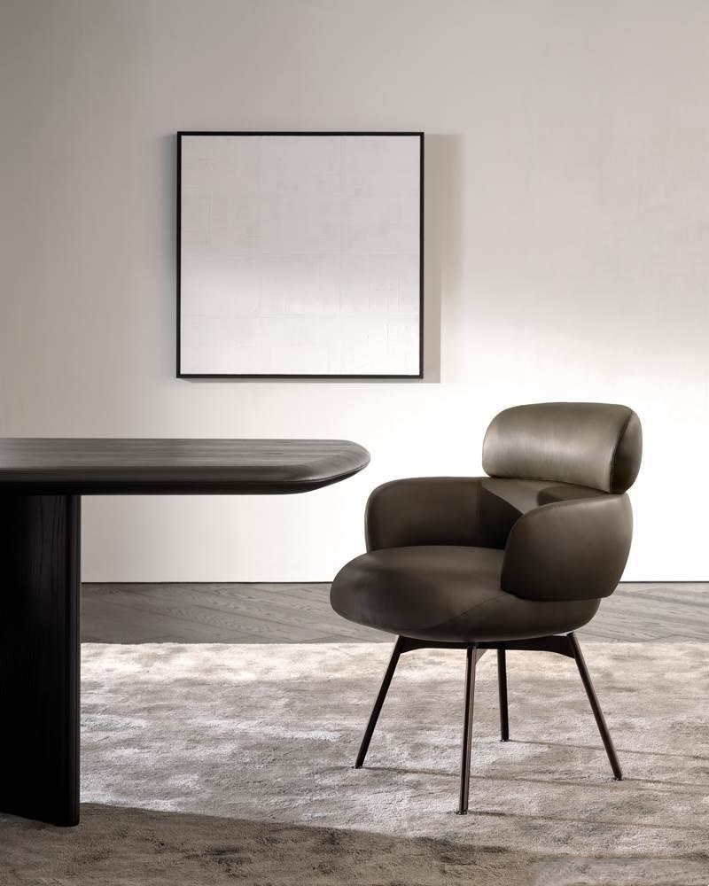 Olive Velvet Swivel Accent Chair with Black Wooden Legs