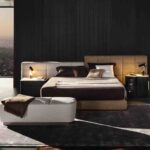 Modular Tufted Upholstered Bed Modern Panel Headboard Design