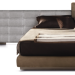 Modular Tufted Upholstered Bed Modern Panel Headboard Design