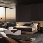 Modular Tufted Upholstered Bed Modern Panel Headboard Design