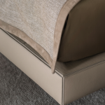 Minimalist Channeled Fabric Daybed Modern Upholstered Bed