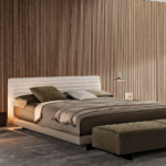 Minimalist Channeled Fabric Daybed Modern Upholstered Bed