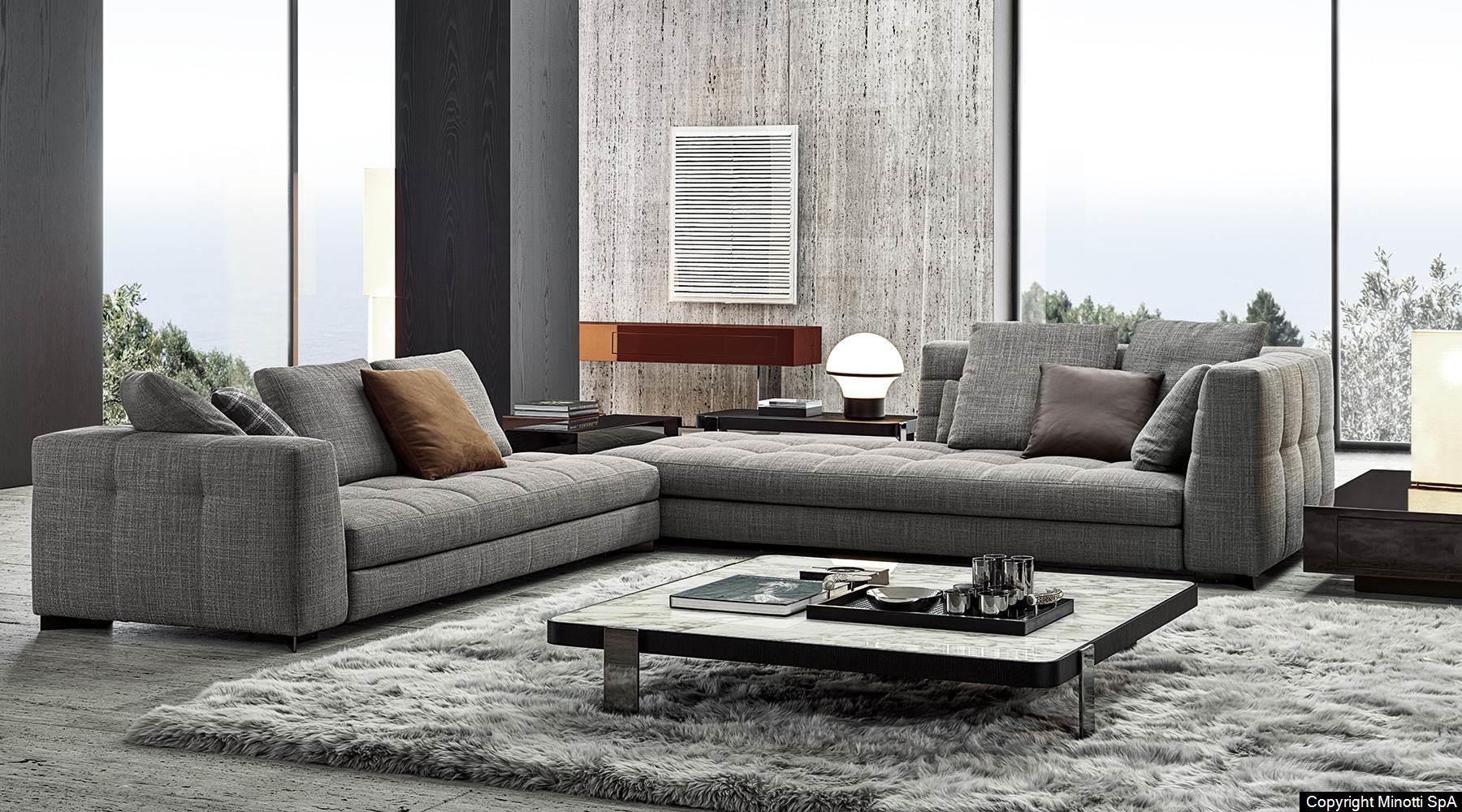 Classically Elegant Modular Sofa With Architectural Lines