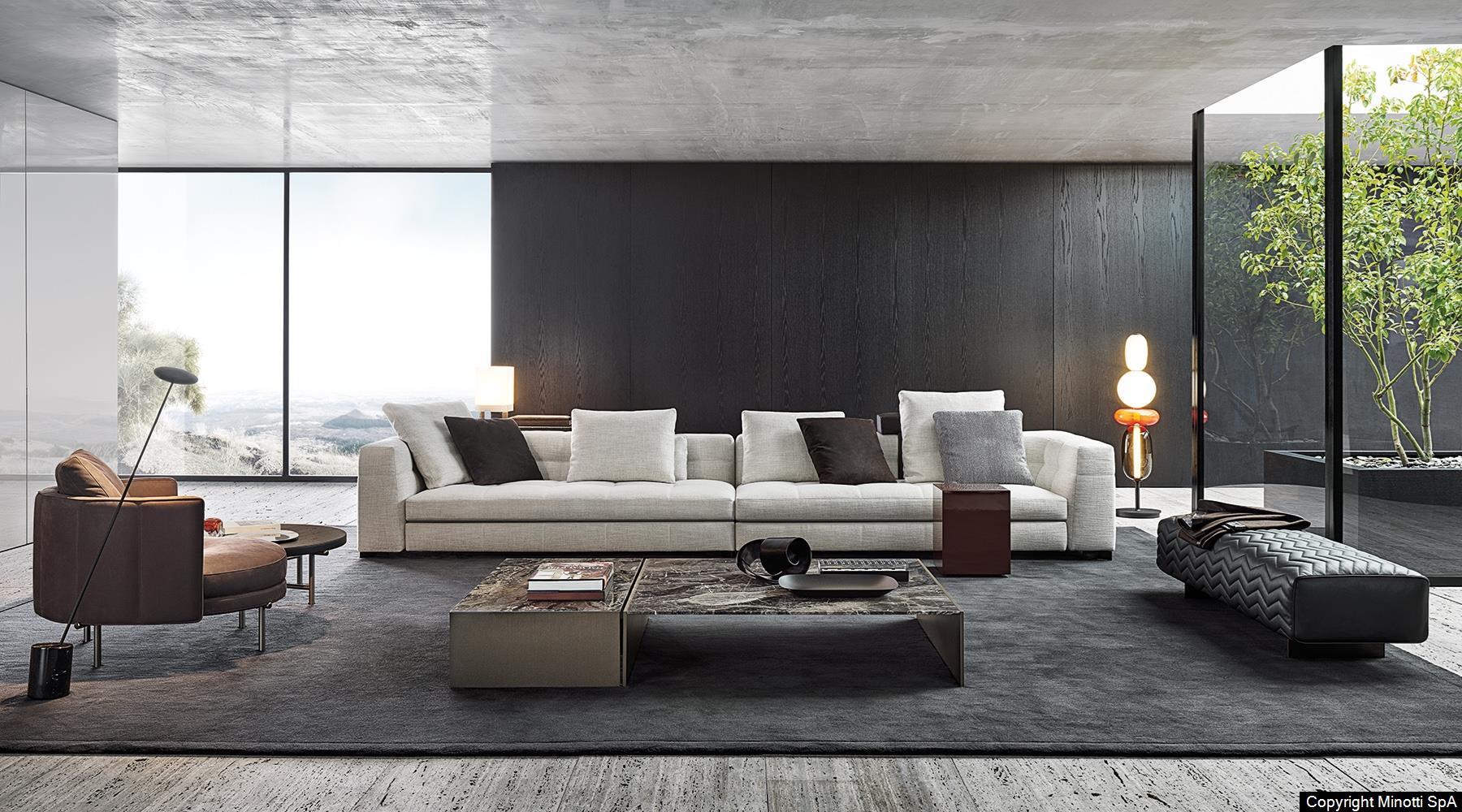 Classically Elegant Modular Sofa With Architectural Lines