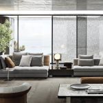 Classically Elegant Modular Sofa With Architectural Lines