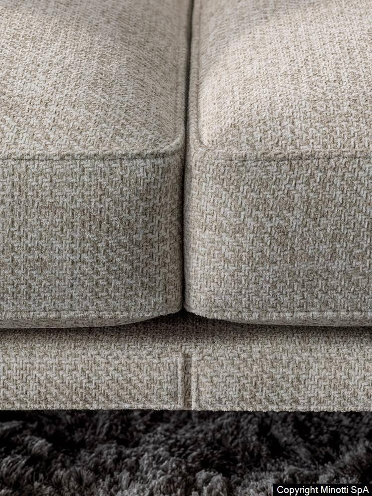 Floating Modular Sofa with Certified Goose Down Cushions and Couture Stitching