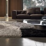 Floating Modular Sofa with Certified Goose Down Cushions and Couture Stitching