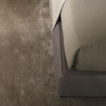 Minimalist Upholstered Bed with Tall Padded Headboard