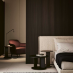 Modern Fabric Bed Queen King Size with upholstered headboard