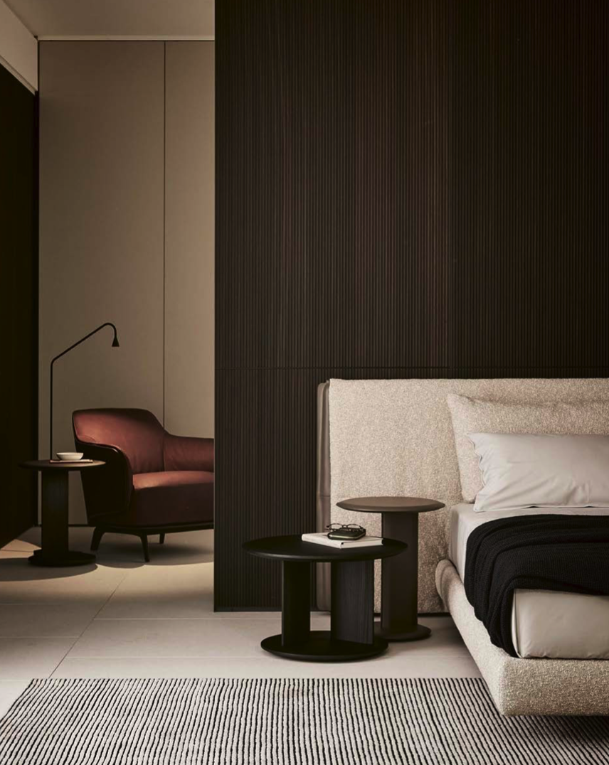 Modern Fabric Bed Queen King Size with upholstered headboard