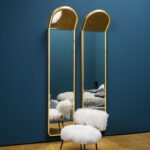 Fluffy White Curved Back Accent Chair with Metal Hairpin Legs