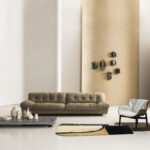 Oversized Cloud Quilted Leather Sofa Italian Craftsmanship Comfort Seating