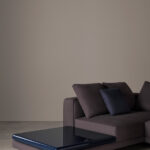 Modular Sofa System Geometric Design Integrated Side Tables Premium Upholstery
