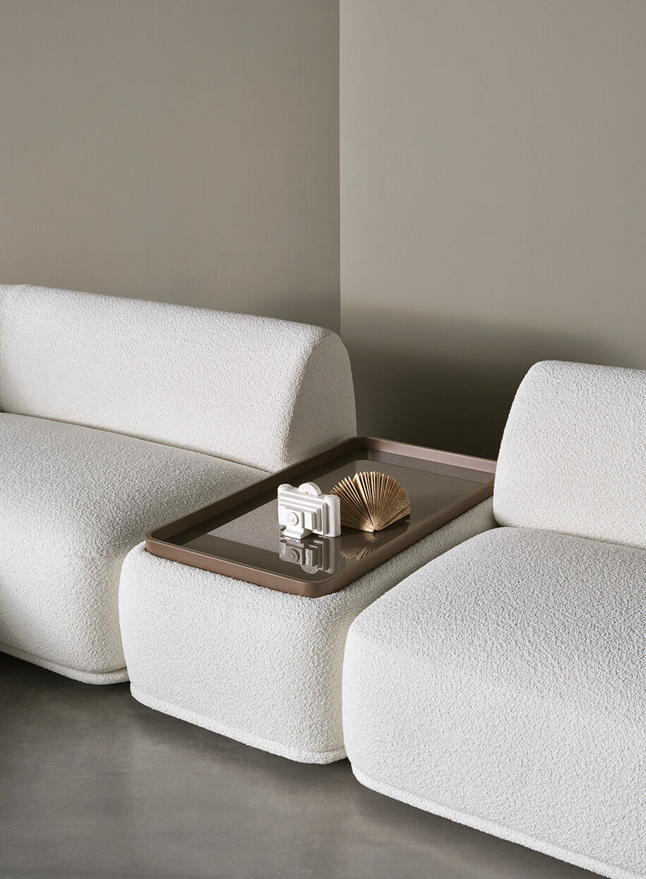 Modular Organic Sofa Fluid Lines Custom Configuration Luxury Craftsmanship