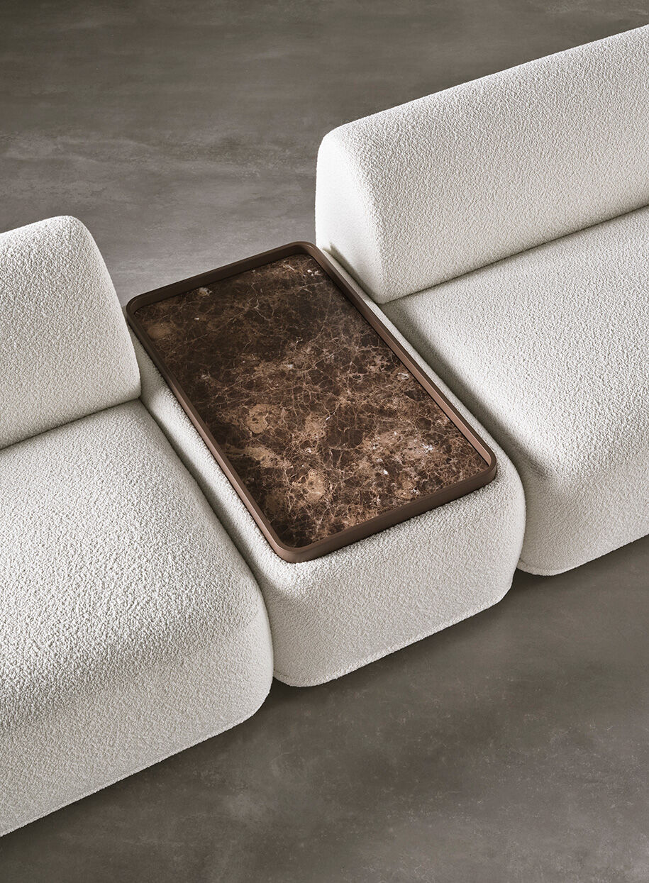 Modular Organic Sofa Fluid Lines Custom Configuration Luxury Craftsmanship
