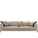 Modular Sofa System U Shaped Metal Feet Blanket Stitch Removable Covers