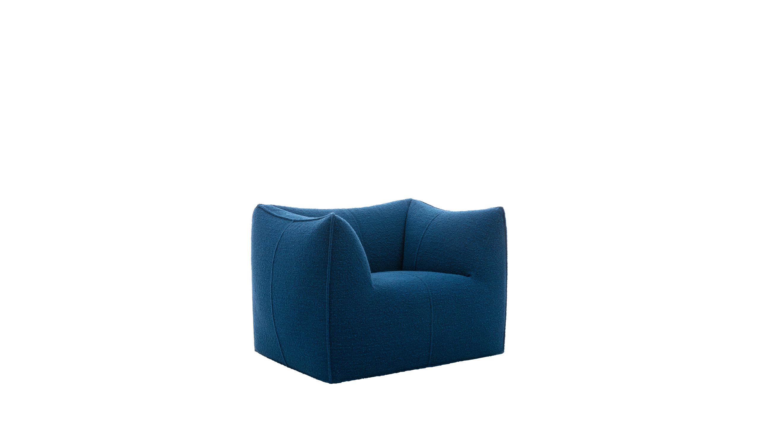 Italian Modern Boucle Upholstered Iconic Comfort Chair