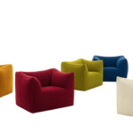 Italian Modern Boucle Upholstered Iconic Comfort Chair