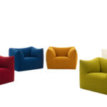 Italian Modern Boucle Upholstered Iconic Comfort Chair