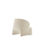 Vibrant Yellow Wool Curved One-Piece Upholstered Accent Chair