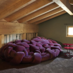 Frameless Velvet Sectional Sofa Modular Nest Design Versatile Lounge Seating