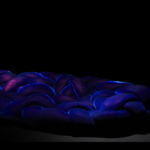 Frameless Velvet Sectional Sofa Modular Nest Design Versatile Lounge Seating