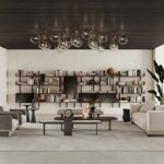 Plush Upholstered Swivel Armchair Beige Fabric Modern Compact Accent Chair