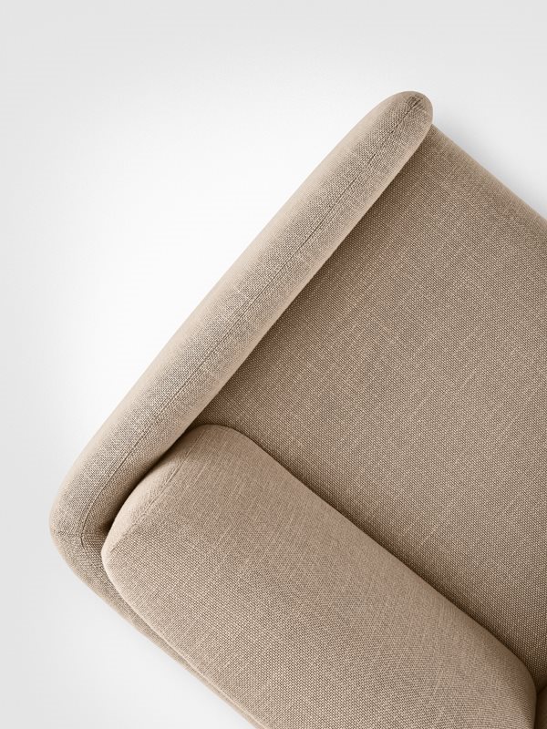 Plush Upholstered Swivel Armchair Beige Fabric Modern Compact Accent Chair