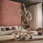 Elegant Lounge Armchair Curved Ash Wood Structure and Polished Brass