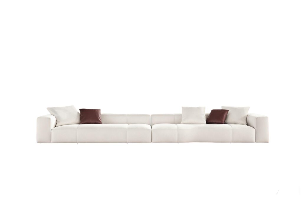 Luxury Modular Sofa with Goose-Down Cushions & Couture Detailing