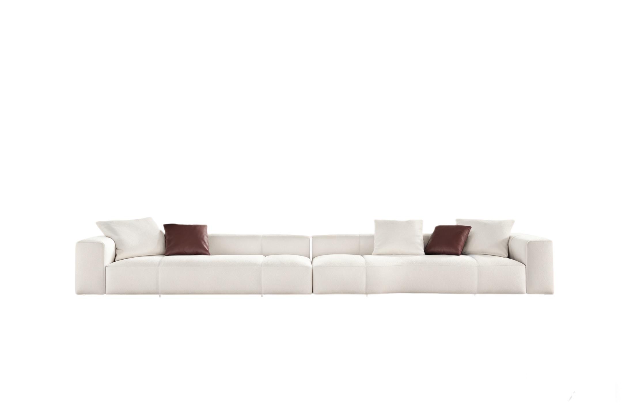 Luxury Modular Sofa with Goose-Down Cushions & Couture Detailing