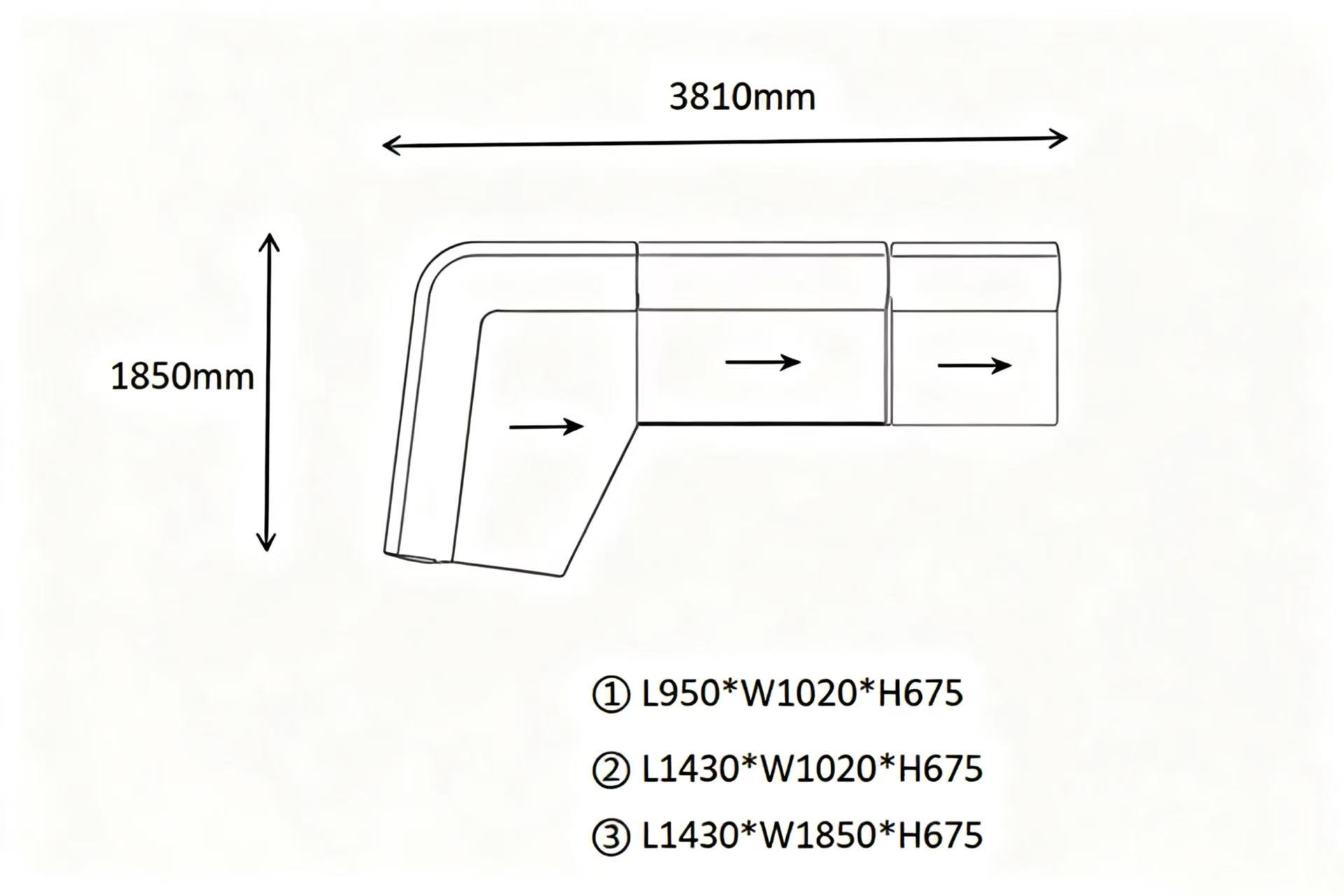 Flowing Modular Sofa with Ergonomic Support and Continuous Decorative Stitch