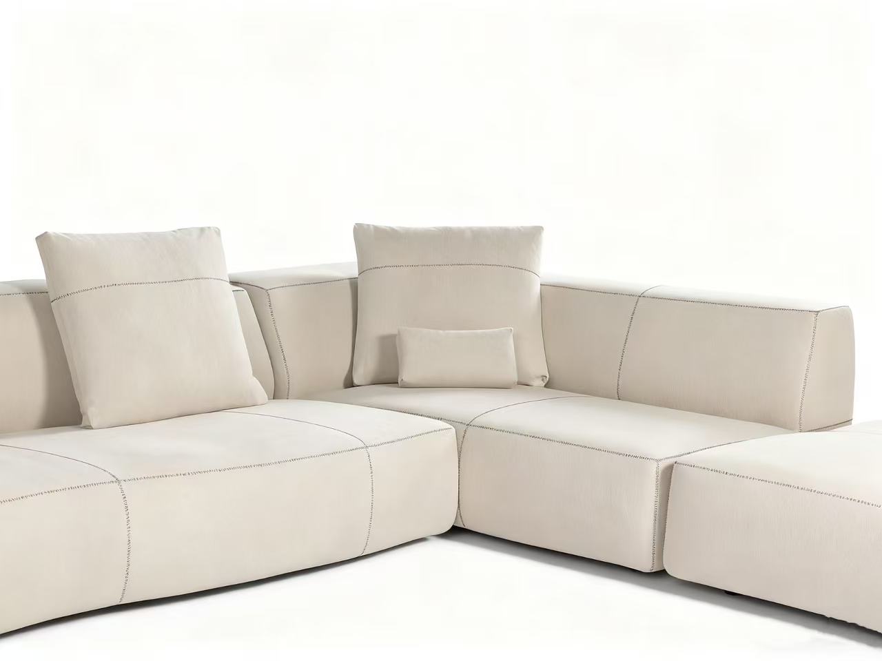 Sculptural Modular Sofa Customizable For Comfort With Premium Materials