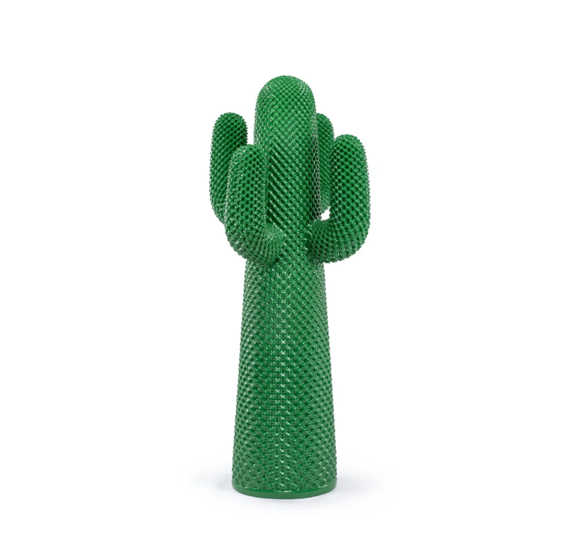 Sculptural Cactus Green Coat Stand Rack