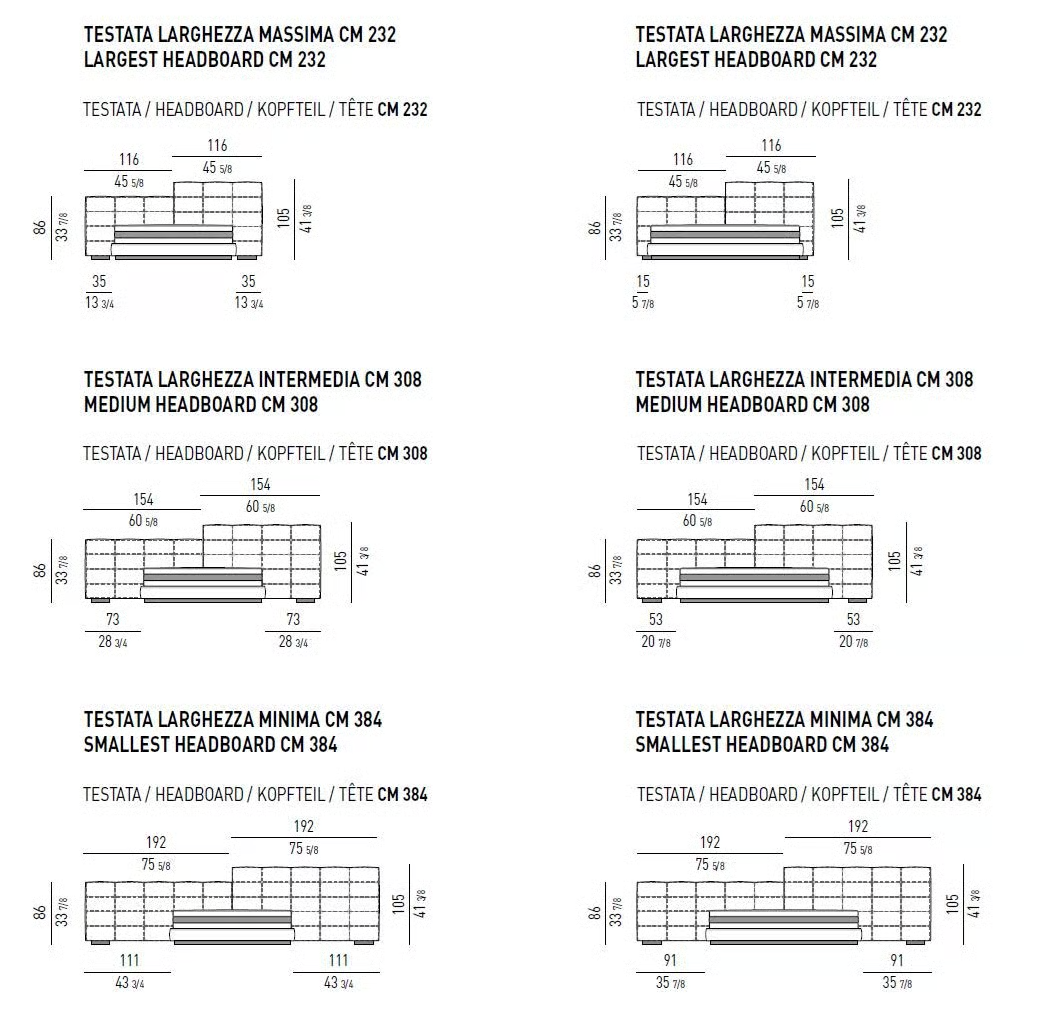 Modular Tufted Upholstered Bed Modern Panel Headboard Design