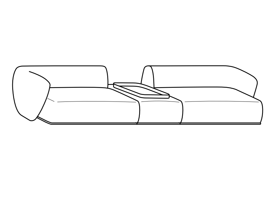 Modular Organic Sofa Fluid Lines Custom Configuration Luxury Craftsmanship