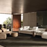 Luxury Modular Sofa with Goose-Down Cushions & Couture Detailing