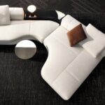 Luxury Modular Sofa with Goose-Down Cushions & Couture Detailing