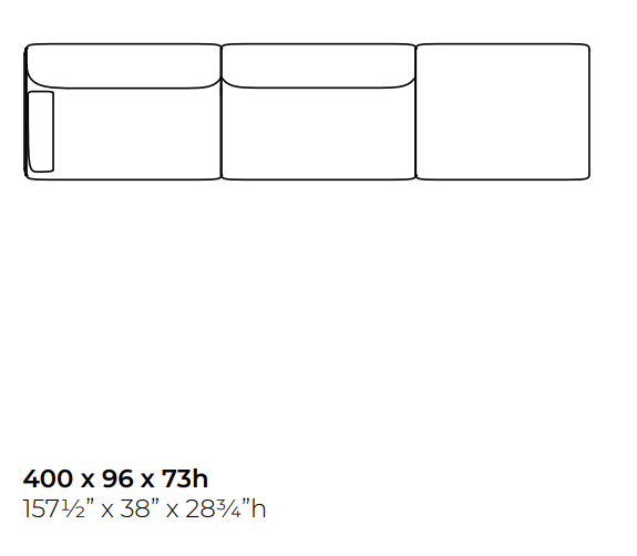 Luxury Modular Sofa Curved Wood Base Brass Accents Goose Down Cushions