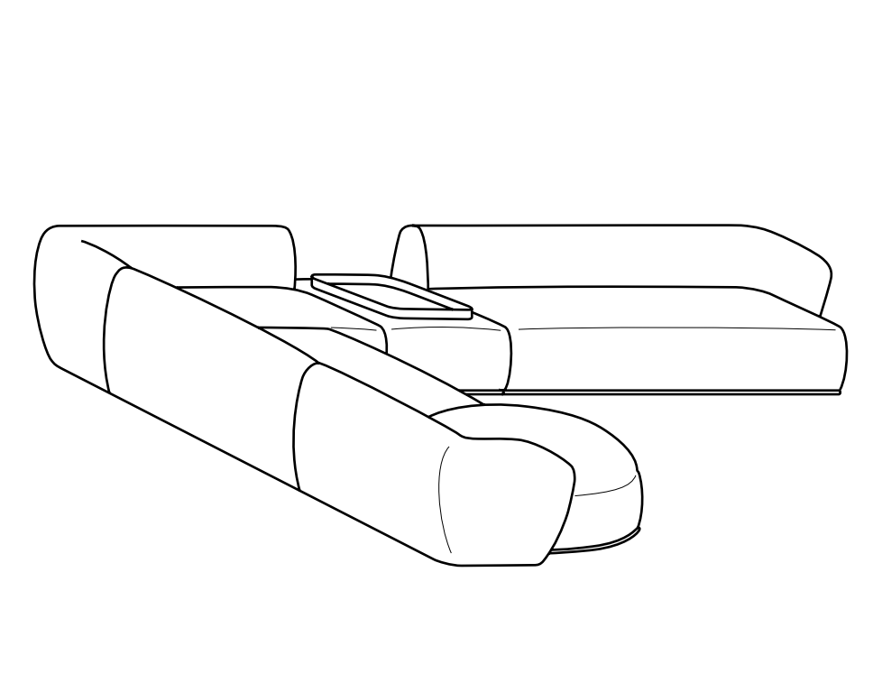 Modular Organic Sofa Fluid Lines Custom Configuration Luxury Craftsmanship